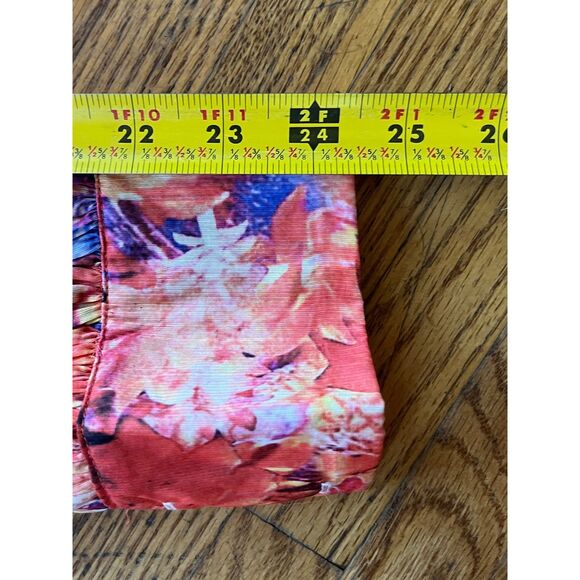 Floral Botanica High Neck Chiffon Mini Dress    Women's Size Small - Picture 8 of 8